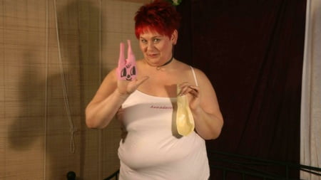 played with a large balloon         