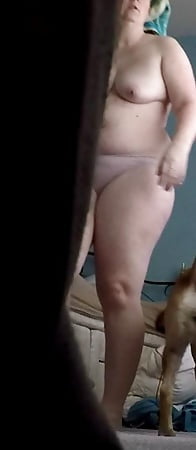 Wife after Shower on Spycam - sorry for not great quality