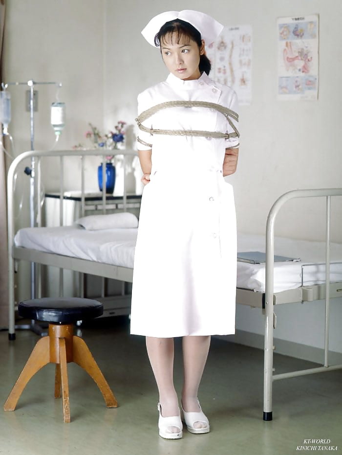 White panty Japanese nurse looks so impressing on video