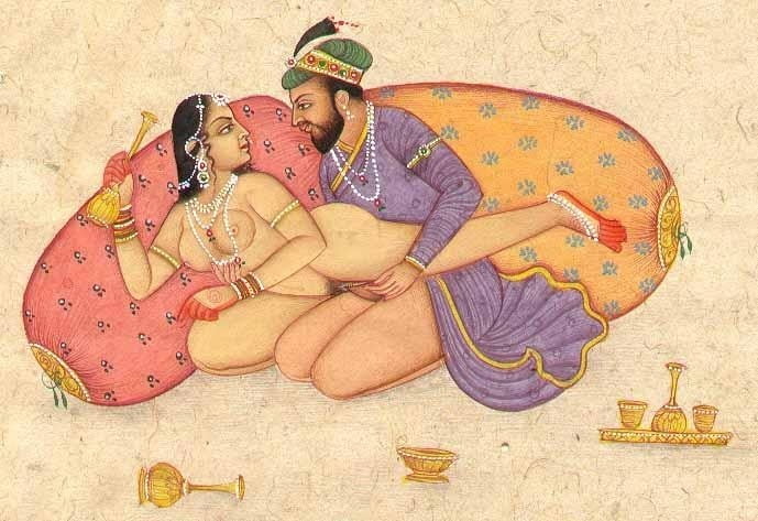 National Gallery Of Art Erotic Kama Sutra Indian Miniature Painting Artwork
