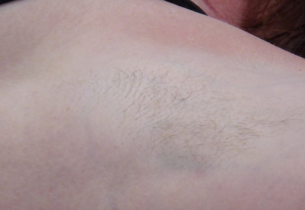 Hairy unshaven for a few days armpit of my wife. porn gallery