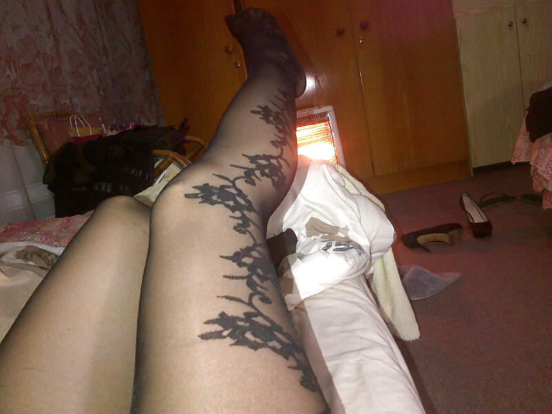 My GF Legs Feet & Black Stockings porn gallery