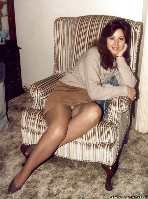 Vintage girl nylon teenager