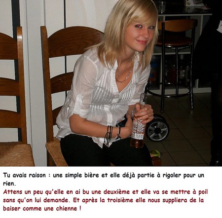 captions d'une blondasse