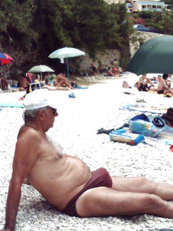 Big Dick Beach Bulges - Senior Older Giant Bulge | Niche Top Mature