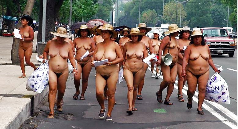 More related mexico nude protest.