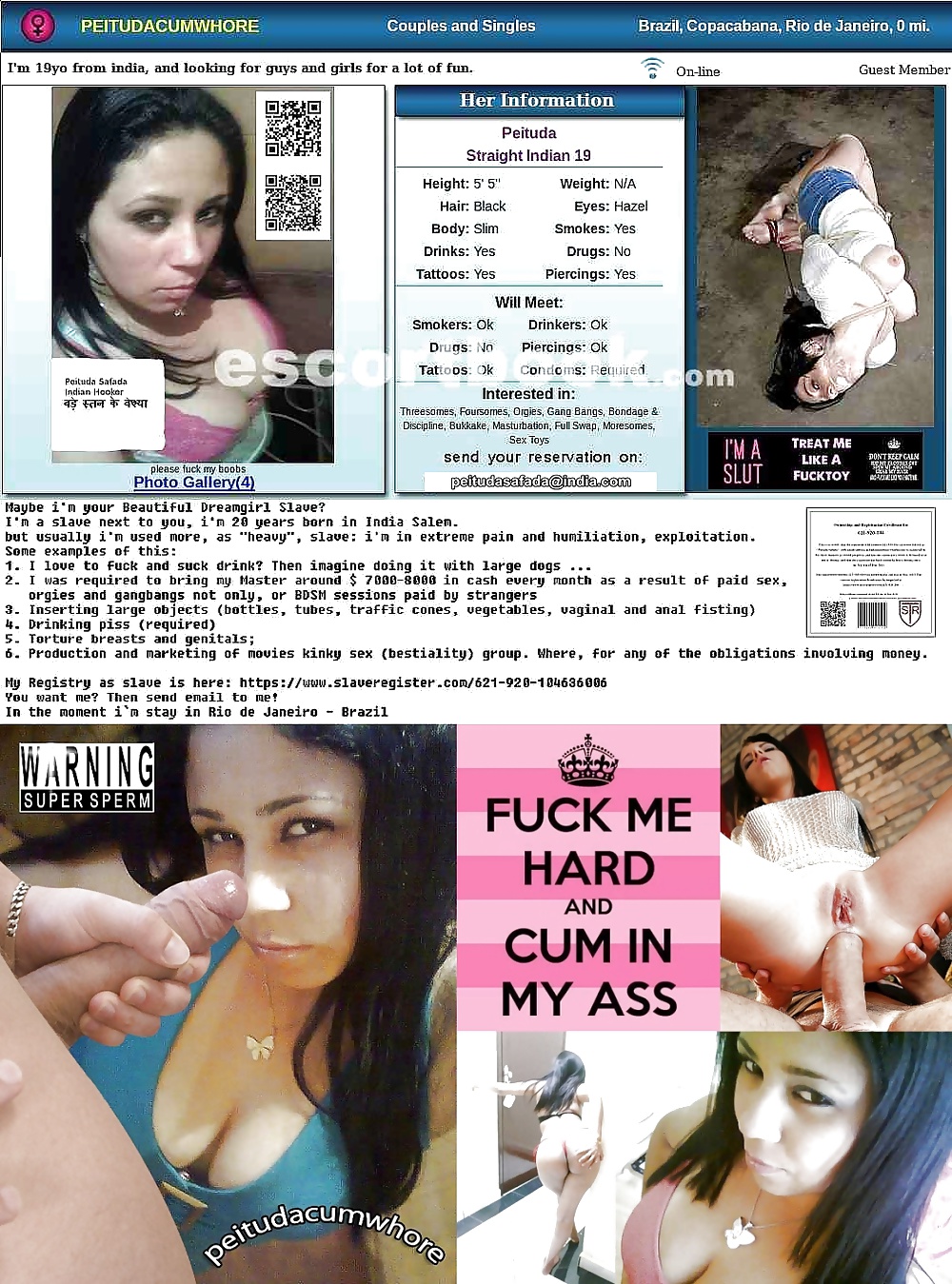 QR-Code XXX Porn Websides with Brazilian sluts porn gallery
