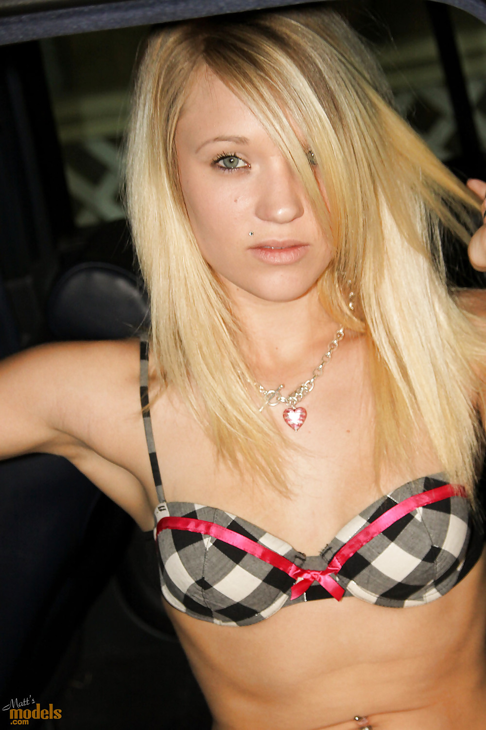 Young Blonde Ex GF Teagan Teases  in Back Seat of a Car porn gallery