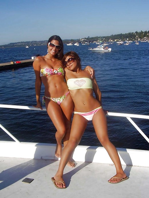 Spoiled amateur whores on a boat. porn gallery