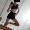 Reebok blue sports bra