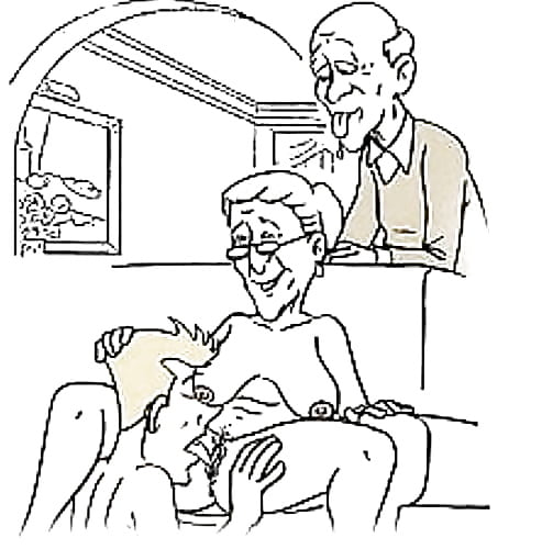 Japanische Granny Cartoon Fisten