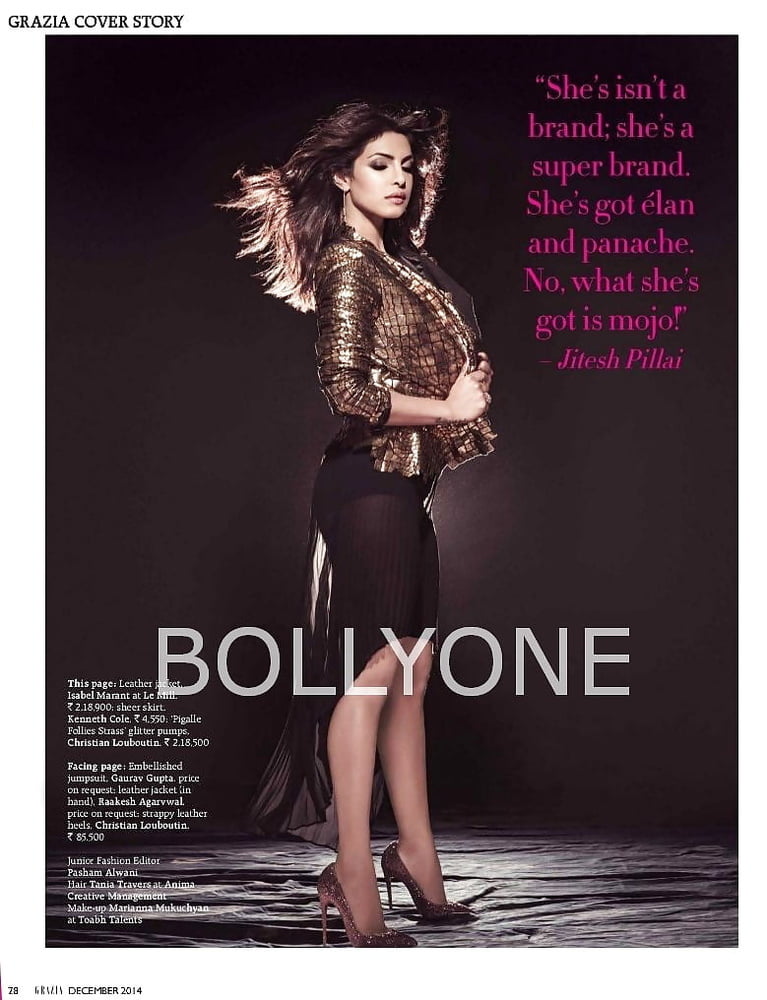 Priyanka Chopras nude photoshoot for NYLON magazine Dec 2013