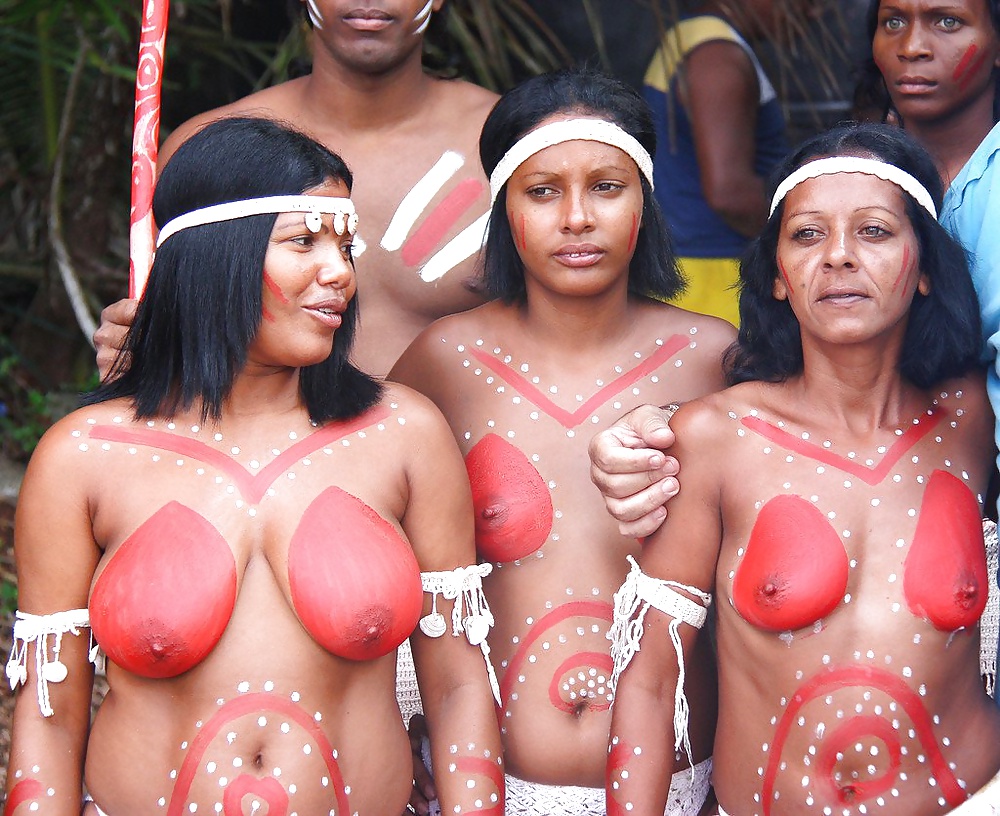 Amazon Tribal Women Tribe Girls Nude. 